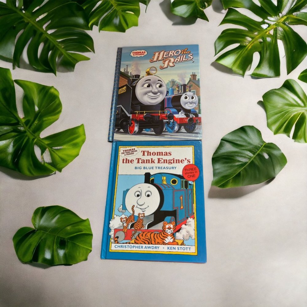2 Thomas The Train Hardback Books Big Blue Treasury Hero of Rails